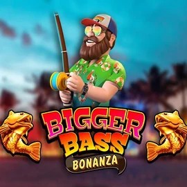Bigger Bass Bonanza online game logo by Pragmatic Play on casoolacasino.eu