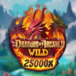 Official Slots logo: Dragons of Arcane Wild by Foxium at Casoola Casino