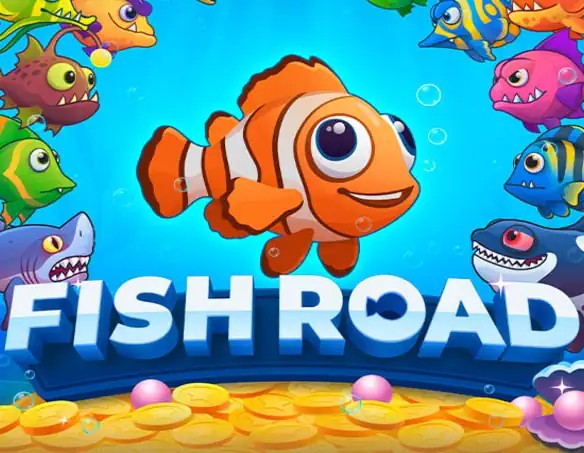 Fish Road slot visual from InOut available on casoolacasino.eu