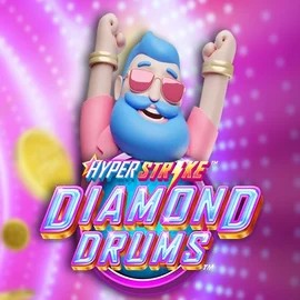 Hyper Strike Diamond Drums logo by Gameburger Studios at Casoola Casino