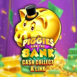 Piggies And The Bank Cash Collect &amp; Link online game logo by Origins on casoolacasino.eu