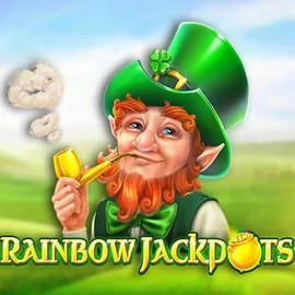 Rainbow Jackpots by Red Tiger Gaming, showcased at casoolacasino.eu – game logo