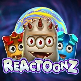 Reactoonz logo by Play'n GO at Casoola Casino