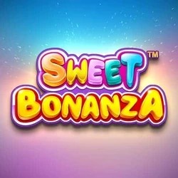 Sweet Bonanza online game logo by Pragmatic Play on casoolacasino.eu